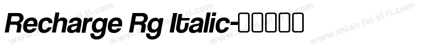 Recharge Rg Italic字体转换